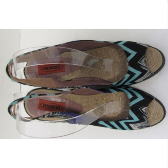MISSONI Wedge Espadrilles w/ Pattern SZ 40 - Picture 3 of 7